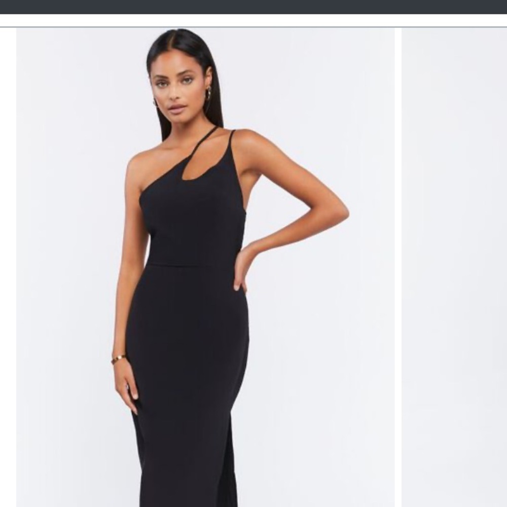 NWT Forever 21 GREEN One-Shoulder Dress